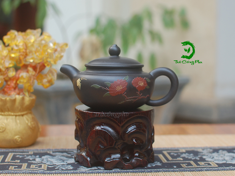 Ấm Tử Sa Phỏng Cổ Hắc Sa – ATS1399